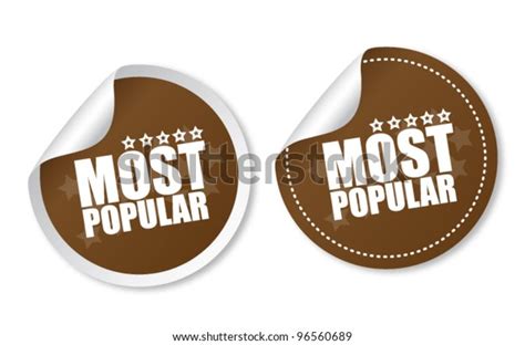Most Popular Stickers Stock Vector Royalty Free 96560689 Shutterstock