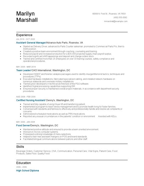 Administrative assistant resume sample and guide with ✓✗ examples. Assistant General Manager Resume Examples and Tips - Zippia