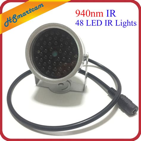 It is a better option when you need an invisible infrared security camera but the performance is up to 50% less powerful than 850 nm infrared. New Invisible illuminator 940NM infrared 60 Degree 48 LED ...