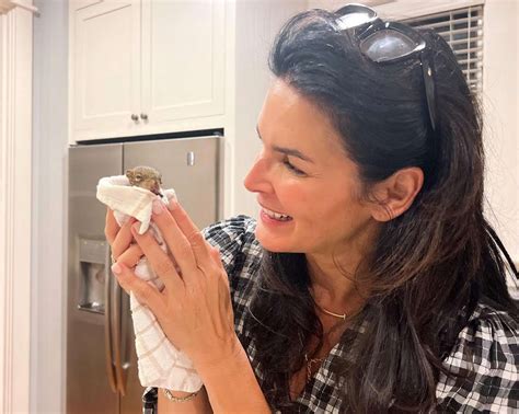 Angie Harmon On Her Pet Squirrel And How She Rescued The Baby Animal