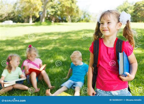 Happy Preschoolers Stock Image Image Of Learning Blue 56586341
