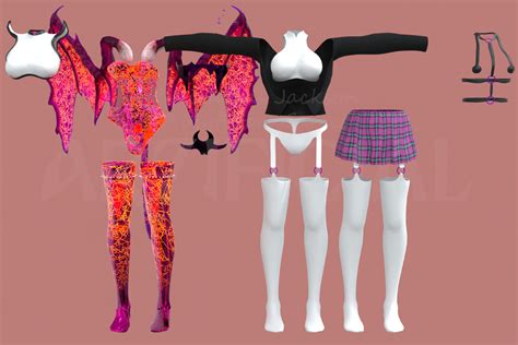 Artstation Succubus Outfit For Vrchat Avatar