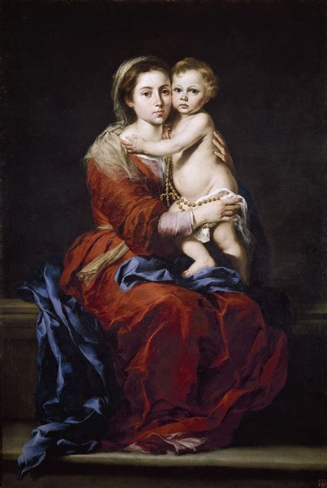 Virgin And Child With A Rosary Bartolomé Esteban Murillo Circa 1650