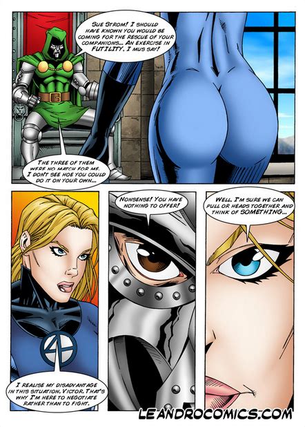 Read Leandro Comics Only Invisible Woman Can Save The Fantastic Foursome From Dr Doom Hentai