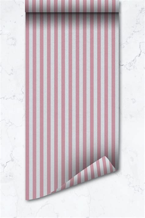 Candy Stripe Wallpaper Wall Covering Self Adhesive Peel And Stick