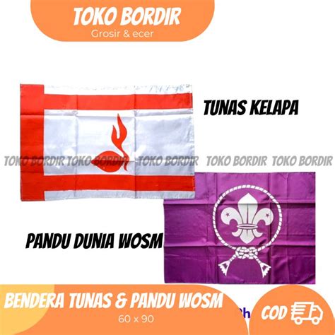 Jual Bendera Tunas Kelapa Bendera Pandu Wosm Bendera Pramuka