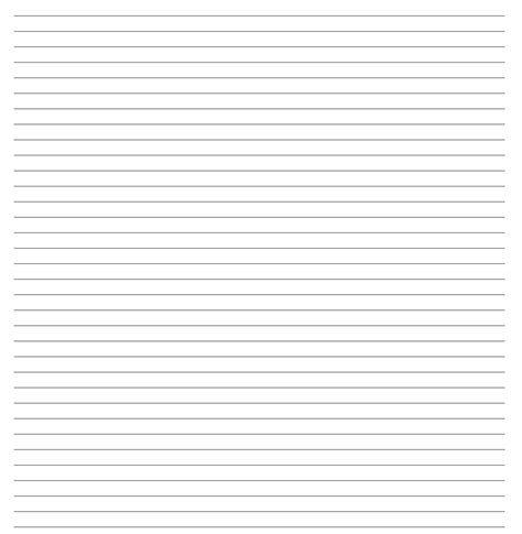 Download Printable Lined Paper Template Narrow Ruled 14 Inch Pdf