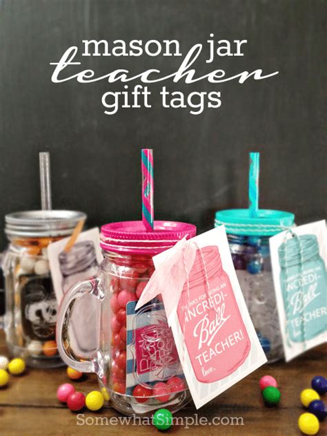 mason jar teacher gift tags