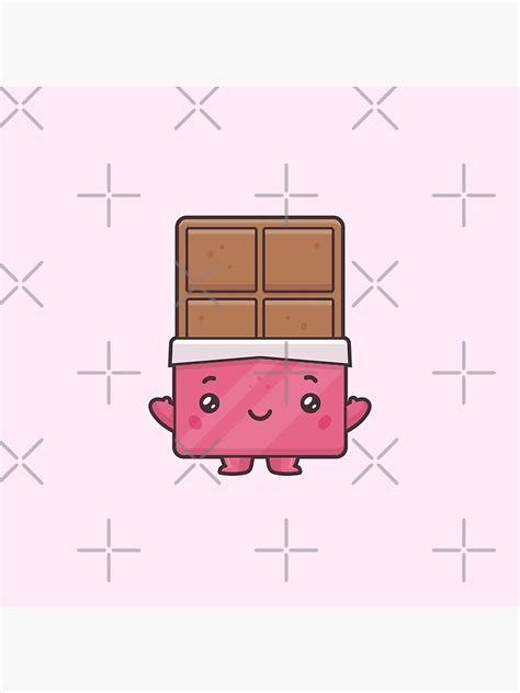 Cute Chocolate Bar Poster By Earthsavers Redbubble