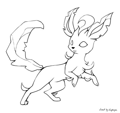 Leafeon Baby Coloring Pages Coloring Pages