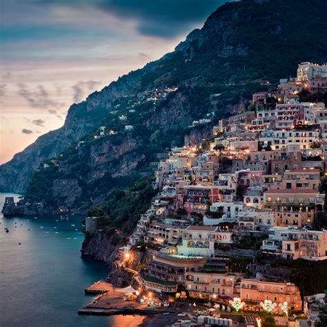 Honeymoon Gems Positano Italy At Night