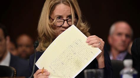 Who Leaked Christine Blasey Fords Letter Democrats New Attack