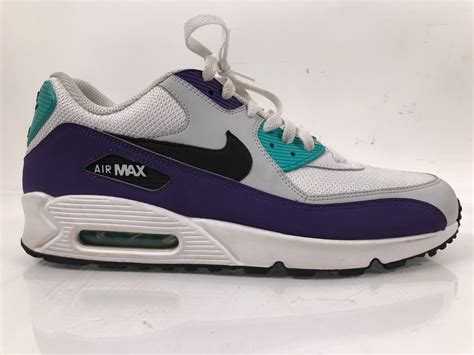 Nike Air Max 90 Essential Size 115 White Black Hyper Jade Grape Shoe