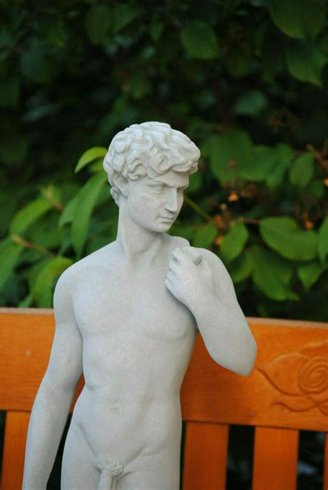 David Sculpture Cement Michelangelo David Naked Man Statue Etsy UK