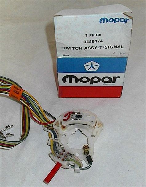 Nos Mopar 70 77 Dodge Van Turn Signal Switch Assembly 3489474