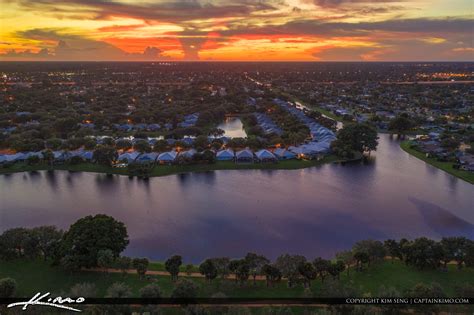 Palm Beach Gardens Neigherhood Sunset Homes Waterfront Property Hdr