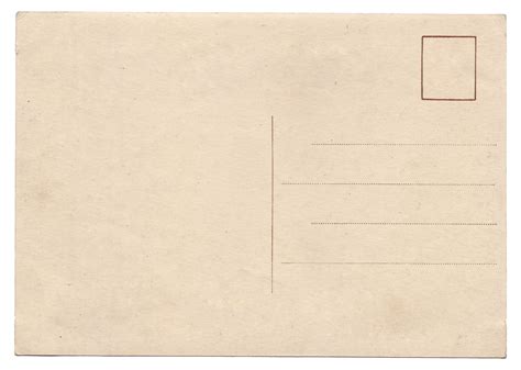 Blank Old Vintage Postcard Isolated Kind Of Normal