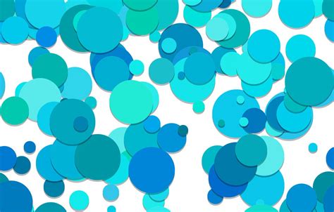 Wallpaper Circles Abstraction Blue Circles Background Pattern