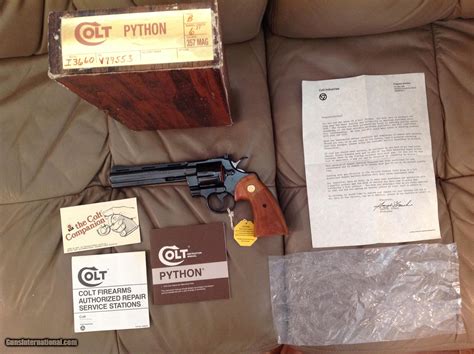 Colt Python 357 Magnum 6 Royal Blue New Appears Factory Test Fired