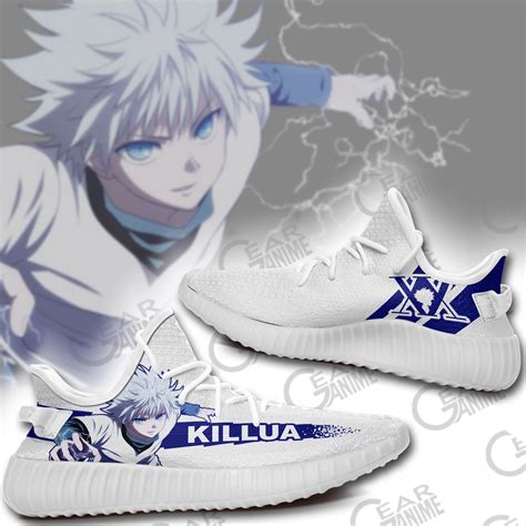 Killua Zoldyck Yeezy Shoes Hunter X Hunter Anime Sneakers Tt10 Rakuprints