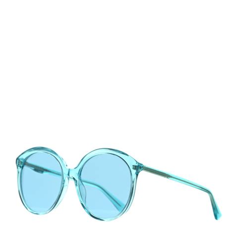 Gucci Acetate Sunglasses Gg0257s Blue 1123356 Fashionphile
