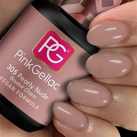 Pink Gellac Gel Nagellak Kleur 305 Pearly Nude Parfumerie Van Rooijen