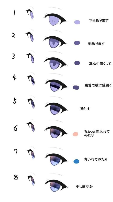 Anime Eye Color Tutorial Nemu Kurotsuchi Dekorisori