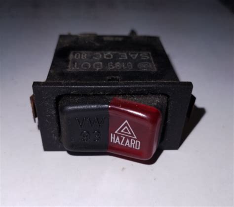 Hazard Lights Switch Button Vw Rabbit Jetta Cabriolet Mk