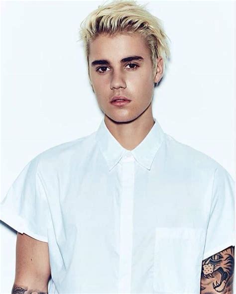 Best Justin Bieber Platinum Blonde Hairstyles