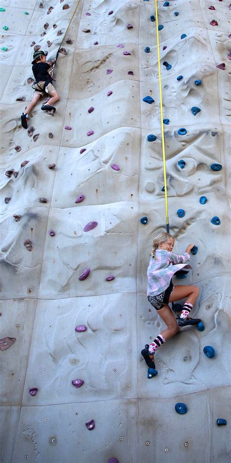 Allure Of The Seas Climb 40 Feet On The Rock Climbing Wall To Catch
