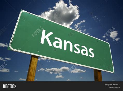 Kansas Road Sign Image And Photo Free Trial Bigstock