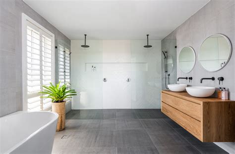 An ensuite bathroom is directly connected to the bedroom and has become a must for modern homes. Big Double Shower Luxurious Bathroom - Just in Place Blog