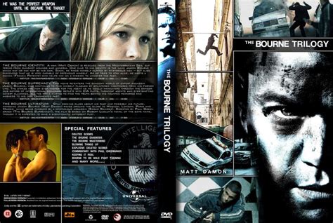 The Bourne Trilogy Movie Dvd Custom Covers 13954the Bourne Trilogy