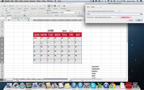 Perpetual Calendar Part 1 Excel Calendar Create A Calendar Planner