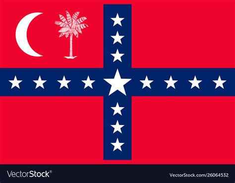 Flag South Carolina Usa Royalty Free Vector Image