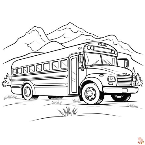 Printable School Bus Coloring Pages Free For Kids And Adults