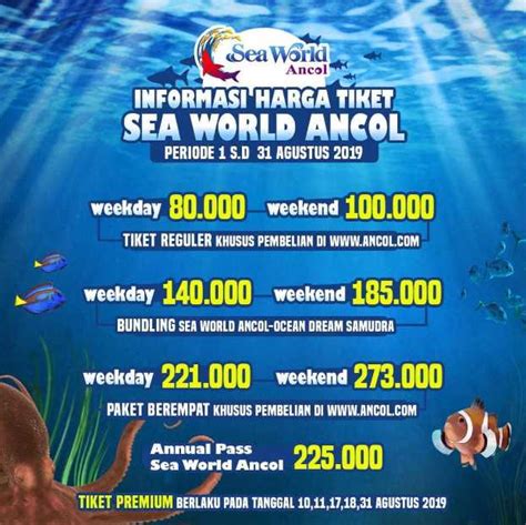 Harga Tiket Jakarta Aquarium 2019