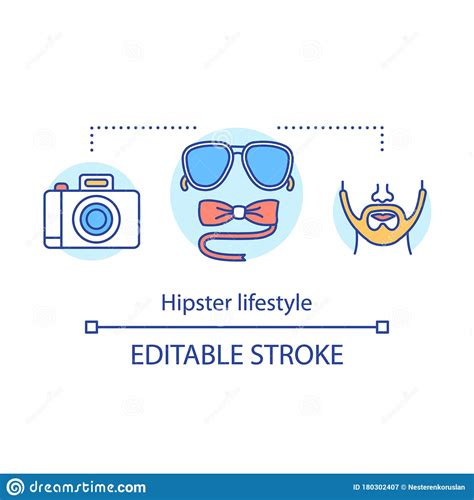 Hipster Lifestyle Concept Icon Contemporary Subculture