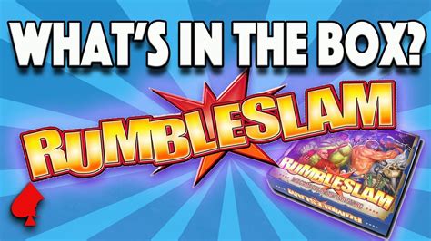 Rumbleslam Whats In The Box Fantasy Wrestling Starter Box From Tt