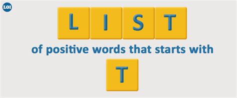 List Of Positive Words That Starts With T Positive Words That Starts