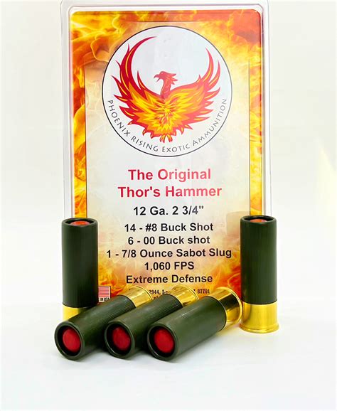 Phoenix Rising The Original Thors Hammer 12 Gauge Shotgun Ammunition