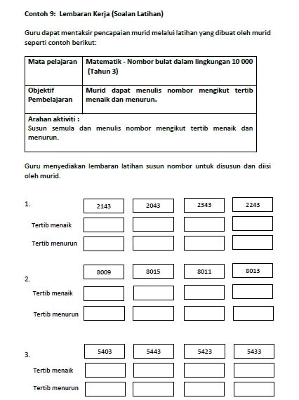 Lembaran kerja matematik tahun 3. Lembaran Kerja Sejarah Tahun 4 2020