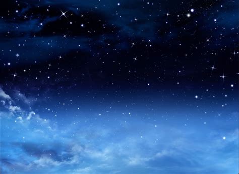 7x5ft Dark Blue Space Clouds Sky Stars Night Time Custom