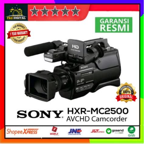 jual sony hxr mc2500 shoulder mount avchd camcorder sony mc2500 handycam shopee indonesia