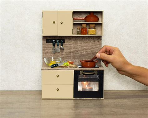 Miniature Kitchen Set Real Brestlurs