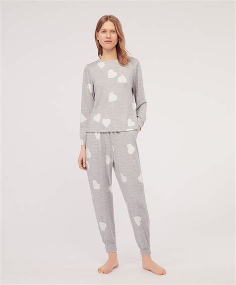 Extra Soft Hearts Trousers Pyjamas Pyjamas And Homewear Oysho