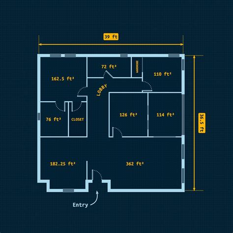 Simple Floor Plan Design Draw 2d Floor Plan Online Free