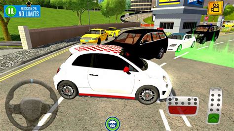 Multi Floor Garage Driver Columns And Accidents With The City Car