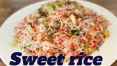 Quick And Easy Sweet Ricezarda Recipe In Urduhindi Youtube