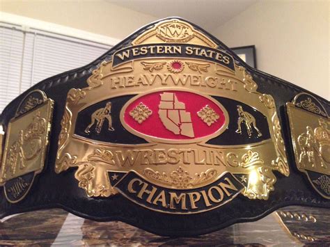 NWA Western States Heavyweight Championship Title Belt Nwa Wrestling World Championship